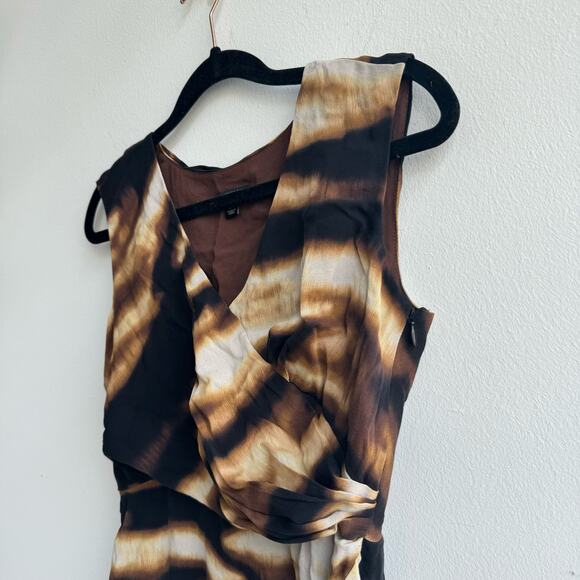 Ann Taylor Y2k Silk Assymetrical Dress - Medium Petite - Picture 1 of 6